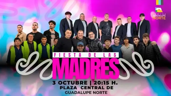 Flyer del festejo a mamá que se realizará el 3 de octubre en la Plaza Central de Guadalupe Norte