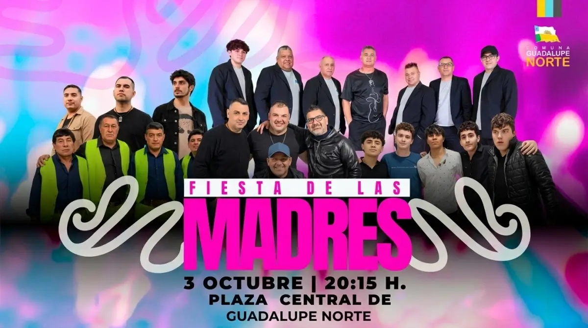 Flyer del festejo a mamá que se realizará el 3 de octubre en la Plaza Central de Guadalupe Norte