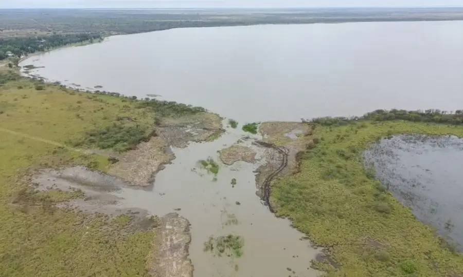 Vista de Laguna La Verde en Huanqueros, departamento San Cristóbal