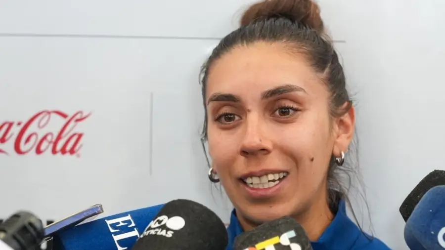 La atleta argentina Micaela Levaggi en la previa de su participación en Santa Fe 2026