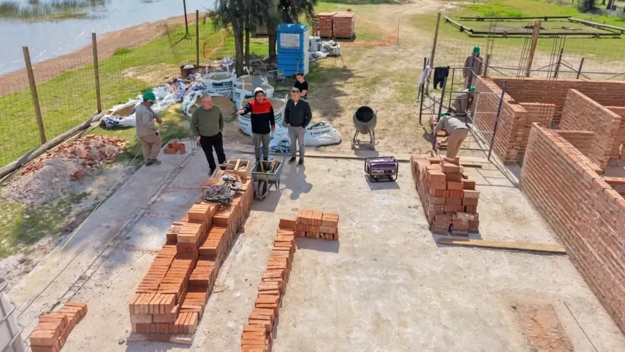Avance de las obras y futuras edificaciones de la costanera de Laguna La Verde