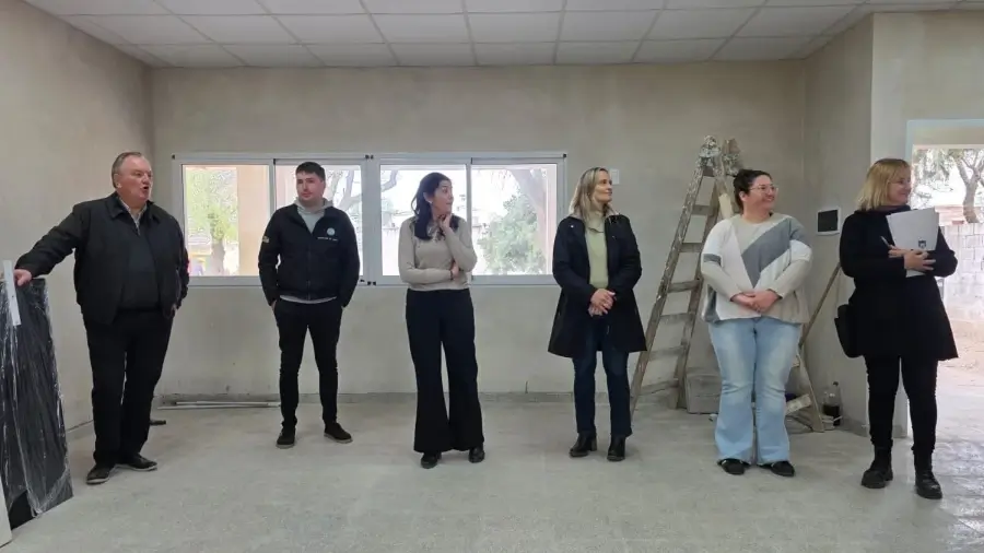 Autoridades recorrieron obras en Escuela de San Guillermo