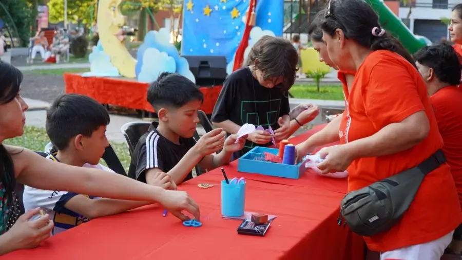 Niños participan de las actividades de “Yo vi tu corazón” en Villa Ocampo