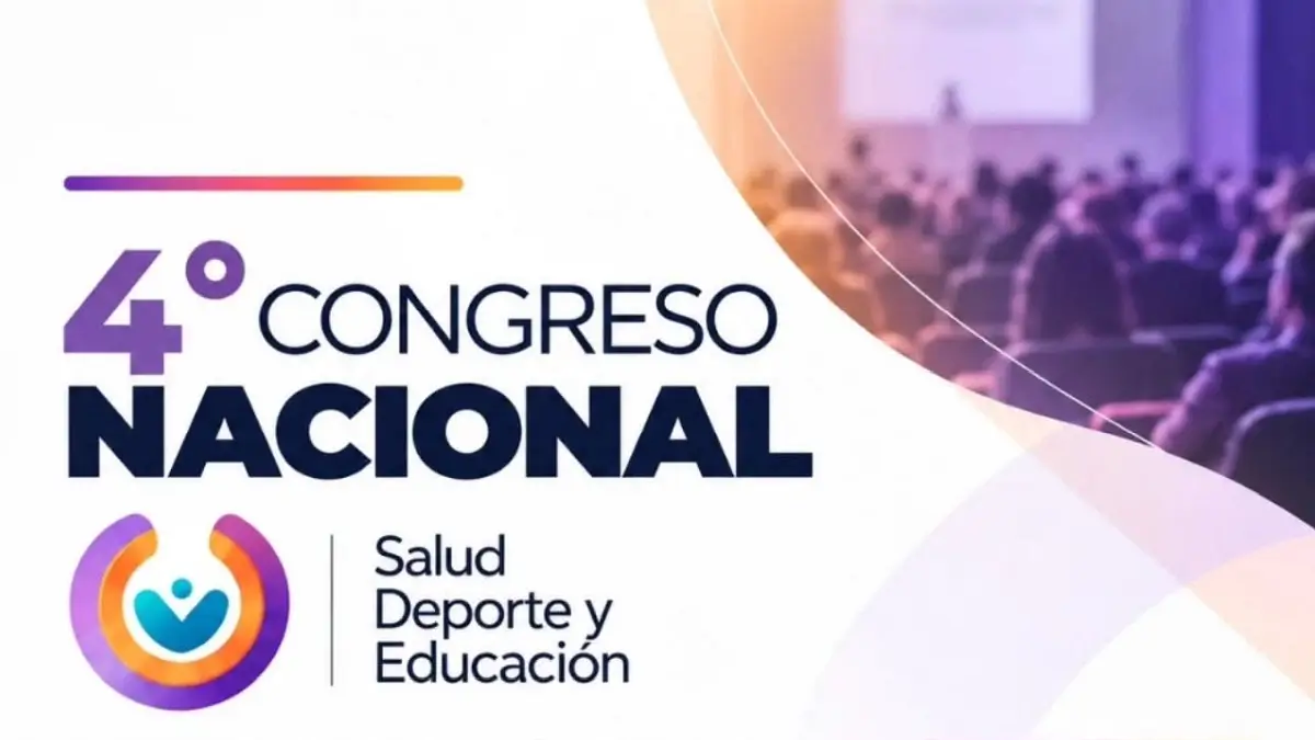 Flyer del 4.º Congreso Nacional de Salud, Educación y Deporte en San Justo