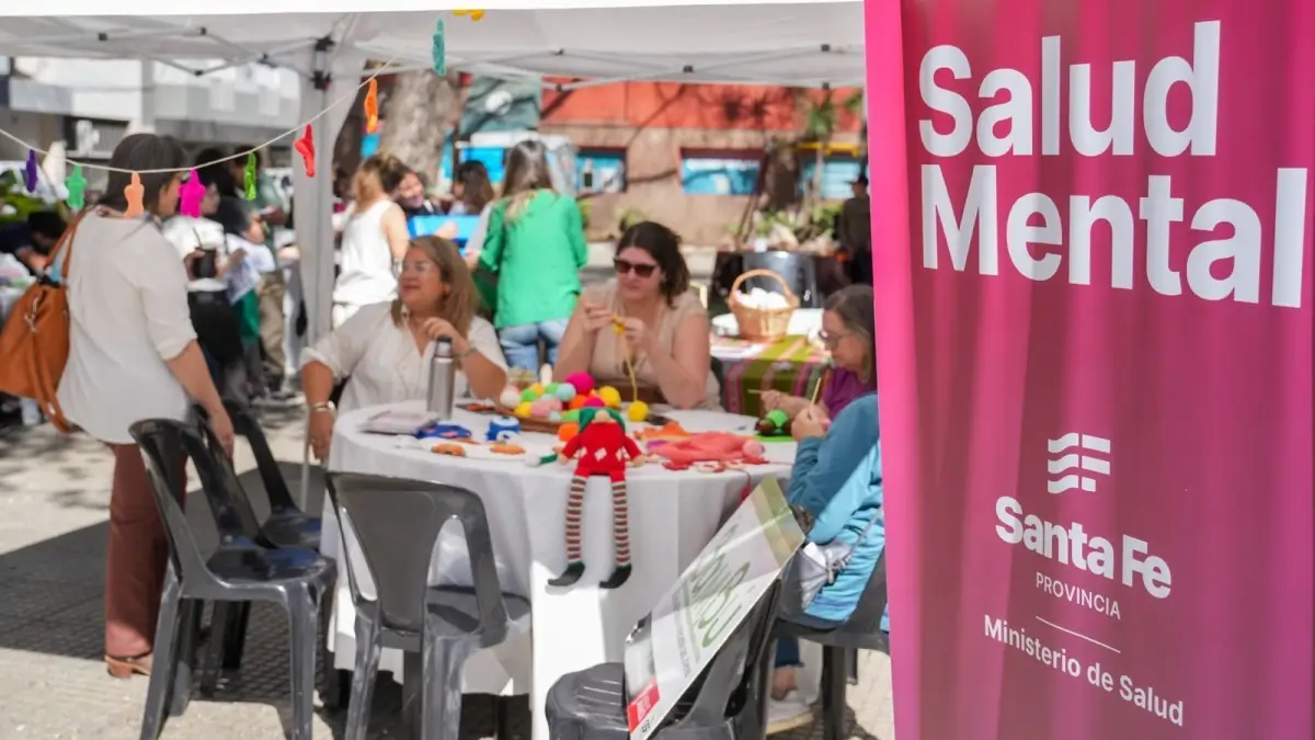 Actividad de atención y cuidado en salud mental en Santa Fe