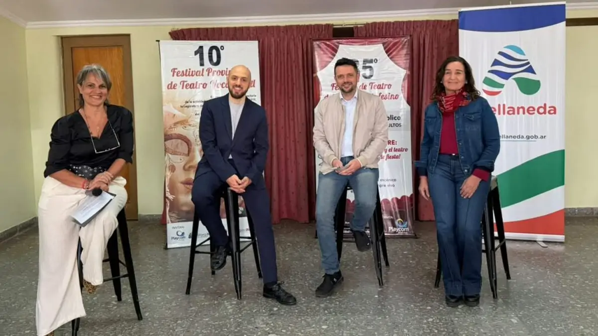 Presentación de la 35.ª edición del Festival de Teatro del Norte Santafesino y la 10.ª edición del Festival Provincial de Teatro Vocacional en Avellaneda.
