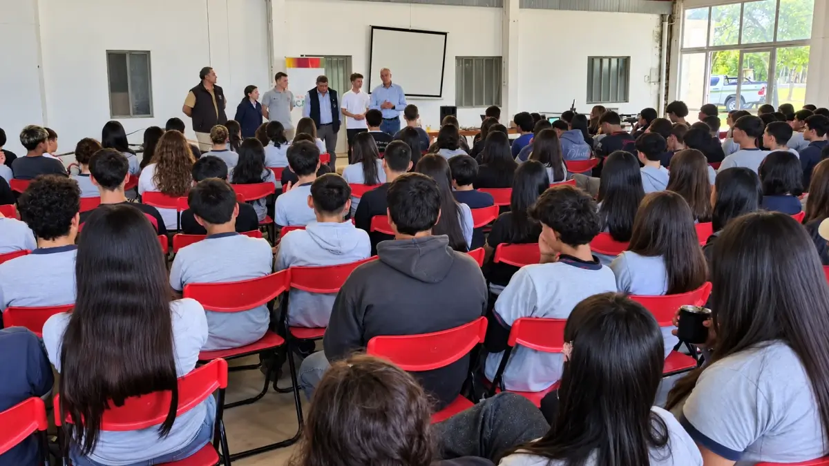 Estudiantes, docentes y productores participaron de la capacitación en Agricultura de Precisión en La Potasa.