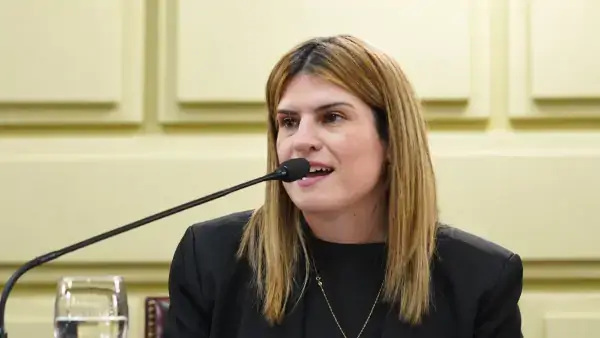 Diputada provincial María del Rosario Charo Mancini, autora del proyecto para declarar Monumento Histórico Provincial a la Casa Administración del C.O.E.T. de Tacuarendí.