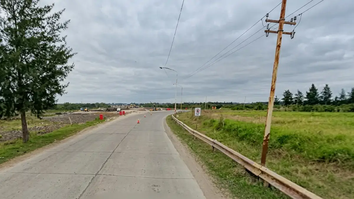 Calle Ireneo Faccioli interseccion 27 de abril en Reconquista, donde se realizan trabajos vinculados con la conexión entre Reconquista y Avellaneda y el nuevo puente sobre el arroyo El Rey