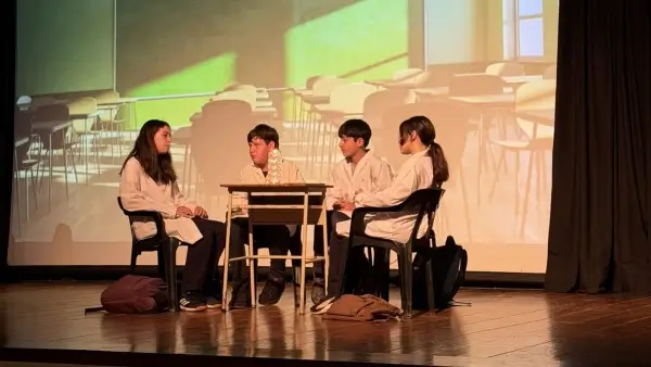 Escena de una de las obras presentadas en el 14° Festival de Teatro Infantil y Adolescente del Norte Santafesino en Avellaneda.