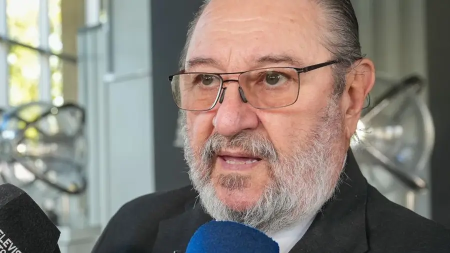 El secretario de Justicia de Santa Fe, Santiago Mascheroni, durante sus declaraciones sobre la renovación del padrón de juicios por jurados.